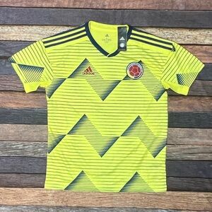 Colombia Soccer FIFA Adidas Climalite New Futbol Soccer Mens Jersey